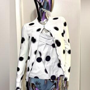 Marc By Marc Jacobs Ice Blue w/Black Polka Dots - Twin Set Cami + Cardigan